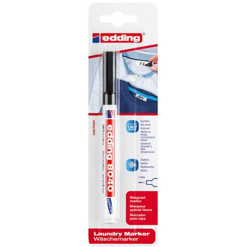 Marker za rublje 1 mm Edding 8040/1 crni blister Slike