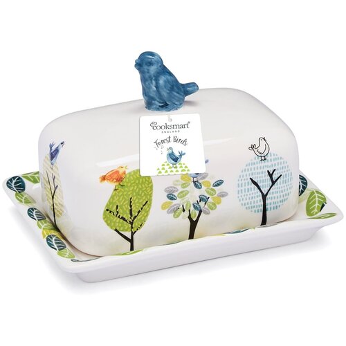 Cooksmart ® Keramična posoda za maslo Forest Birds – Cene