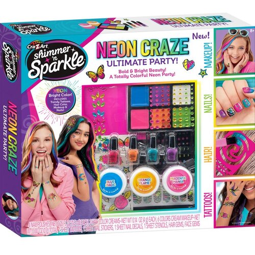 Cra-z-art set 4v1 za telo, nohte, lase in ličila Neon Craze Slike