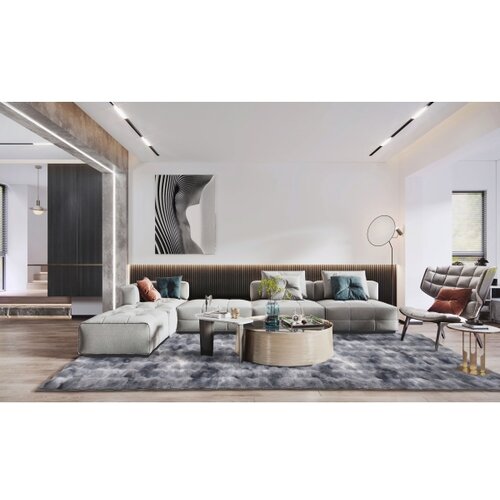  Tepih RABBIT BUBBLE 160x230 cm sivi Slike