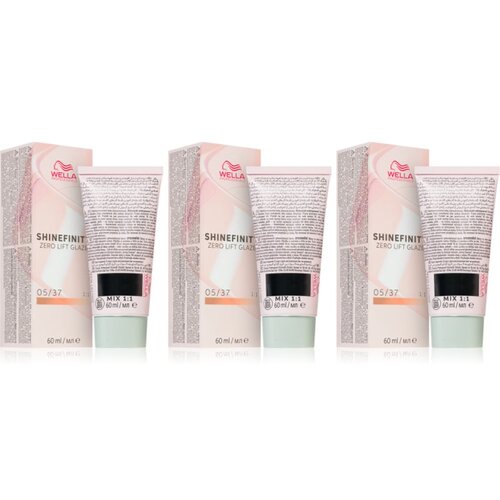 Wella Professionals Shinefinity Zero Lift Glaze poltrajna barva za lase ugodno pakiranje odtenek 05/37 Cene