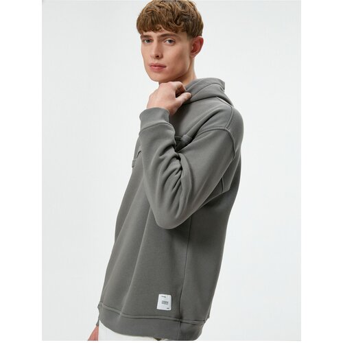 Koton Oversize Hooded Sweatshirt with Stitching Detail Long Sleeve Slike