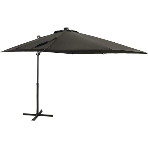  Konzolni vrtni suncobran sa stupom LED 250 cm antracit Cene
