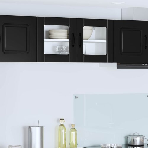  Zidni stakleni ormarić Lucca Crna 80 x 31 x 40 cm Cijene
