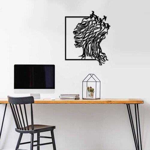 Wallity Zidna dekoracija MT - 016, 49 x 59 cm, Crna Cene