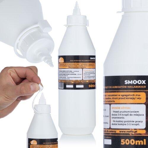 Rosfix SmooX Mazalno Olje &amp;ndash; Za Airless Brizgalne Naprave, 500 Ml | Za&amp;scaron;čita Bata, Protikorozivno, Dolga Življenjskost, (5000356548) Slike
