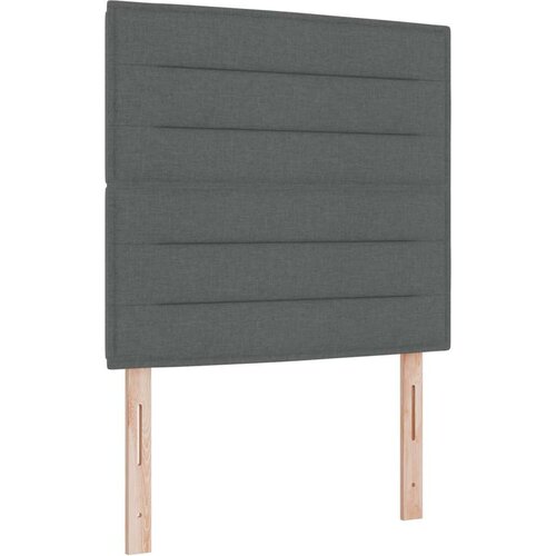 vidaXL vzglavje Linije dizajn Temno siva 100 cm Tkanina Cene