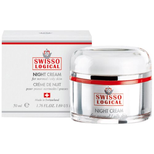 Swisso Logical zepter a rich, nourishing night cream for normal and oily skin - jojoba, echinacea, squalene - swiss recipe (50 ml) Cene
