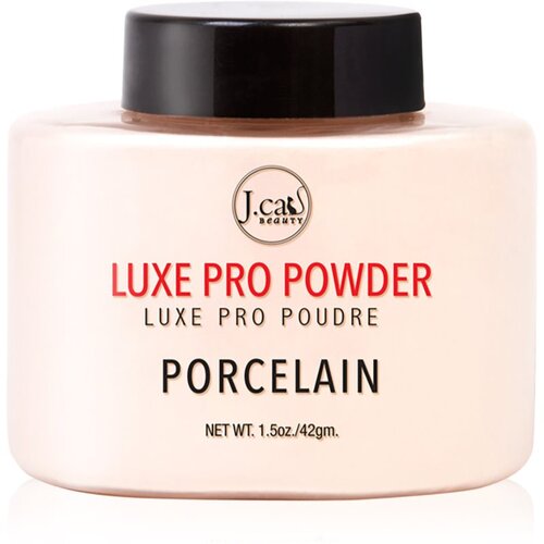 J.Cat Beauty Luxe Pro puder za fiksiranje u prahu s mat efektom nijansa 103 Porcelain 42 g Slike