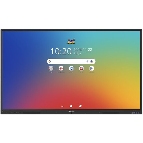 Viewsonic IFP 65IN 4K ANDROID 16 EDLA 64 interactive whiteboard 165.1 cm (65) 3840 x 2160 pixels Touchscreen Slike