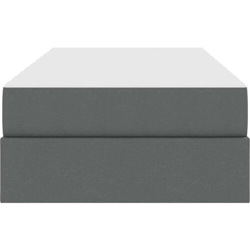  Krevet s madracem i skladi&amp;scaron;tem Tamno siva 90 x 200 cm Poliester - Tamno siva 90 x 200 cm Slike