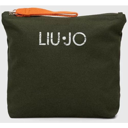 Liu Jo Kozmetična torbica zelena barva