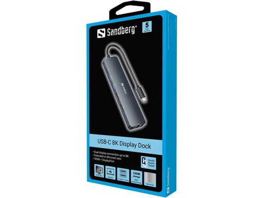 Sandberg USB-C 8K Display Dock Slike