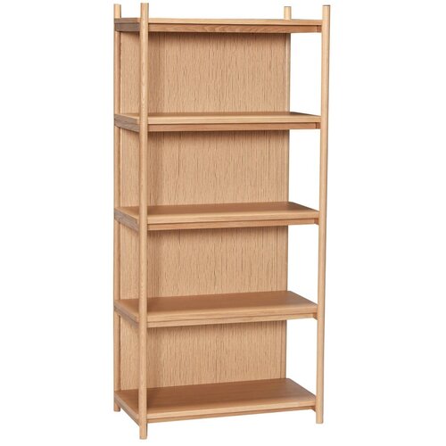 H&amp;uuml;bsch Regal v hrastovem dekorju v naravni barvi 75x162 cm Heritage &amp;ndash; Slike
