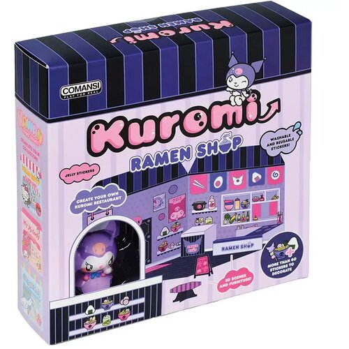 COMANSI Hello Kitty: Kuromi Ramen Shop figurica s kućicom koja se može ukrasiti naljepnicama - Slike