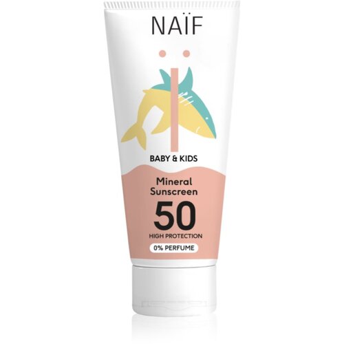 Naif Baby &amp;amp; Kids Mineral Sunscreen SPF 50 0 % Perfume otro&amp;scaron;ka za&amp;scaron;čitna krema 100 ml Slike