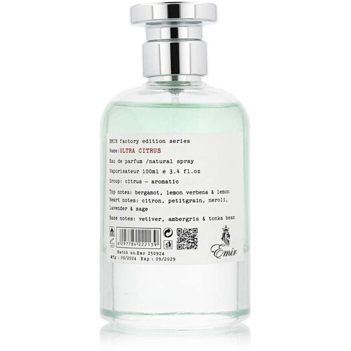 Parfem za mu&amp;scaron;karce Emir Ultra Citrus EDP 100 ml Slike