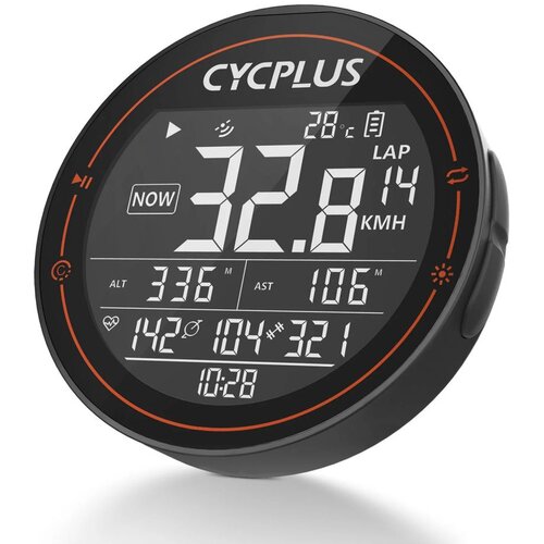 Cycplus M2 GPS kompjuter za biciklu crni Slike