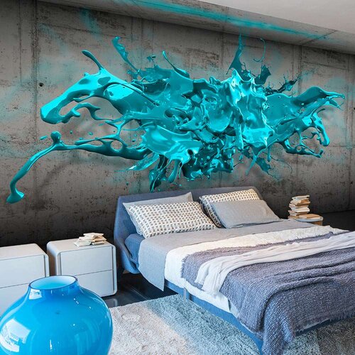  Tapeta - Blue Ink Blot 350x245 Slike
