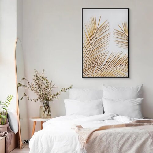  Slika - Golden Palm Leaves (1 Part) Vertical 40x60 Slike