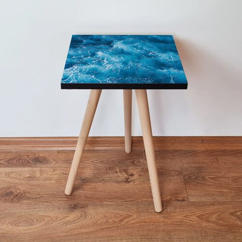 Hanah home klub sto Shp357, 35x42x35 cm, Plavi Cene