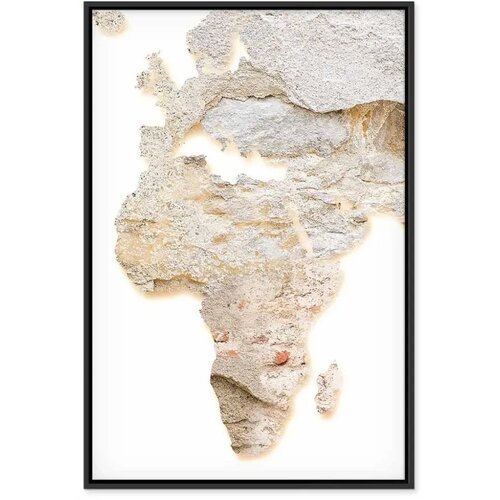  Slika - Hot Continent (1 Part) Vertical 40x60 U crnom drvenom okviru Slike
