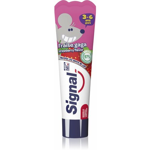 Signal Kids Strawberry pasta za zube sa ukusom jagode za decu uzrasta 2-6 godina 50ml Slike