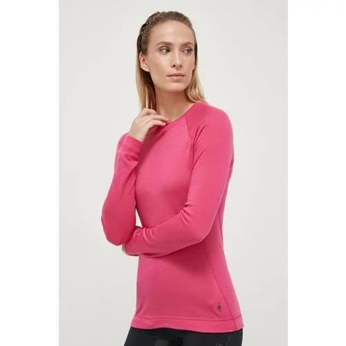 Smartwool Funkcionalna majica z dolgimi rokavi Classic Thermal Merino roza barva