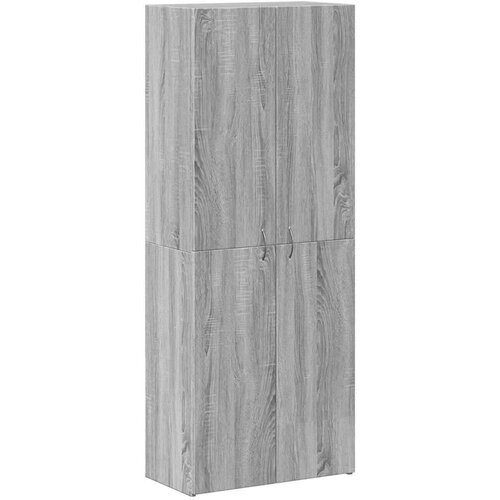 VidaXL omara za dokumente Grey Sonoma 60x32x153 cm iz umetnega lesa Slike