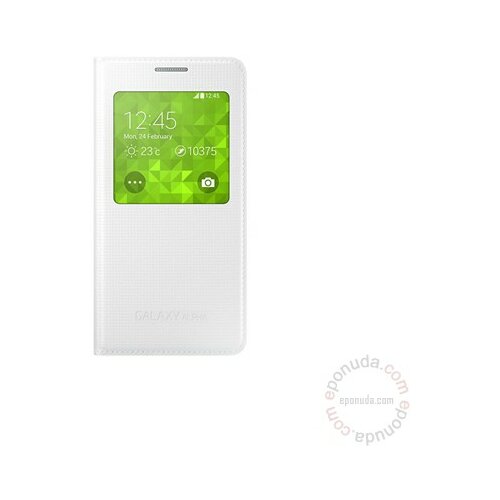 Samsung za mobilni telefon preklop o prozorom Alpha EF-CG850-BWE White Slike