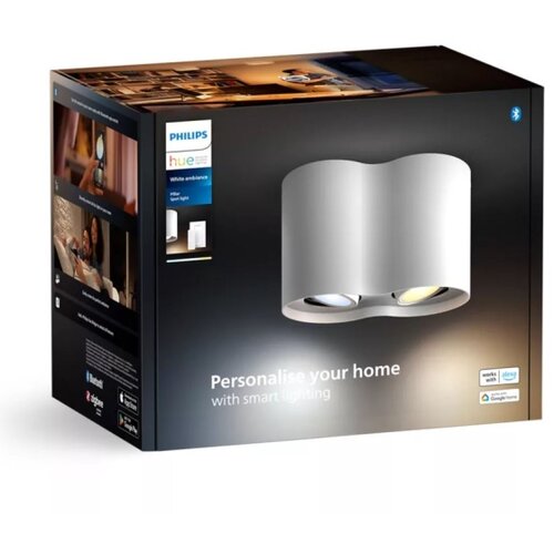 Philips LED prigu&amp;scaron;iva spot svetiljka Hue PILLAR 2xGU10/4,2W/230V + daljinski upravljač, bela Slike