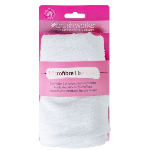 Brushworks Turban za Kosu - Beli Slike