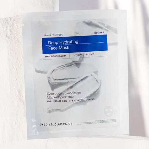 Korres Greek Yoghurt vlažilna tekstilna maska s probiotiki 20 ml Slike