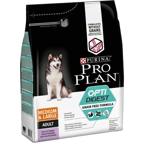 Pro Plan OptiDigest Medium&amp;amp;Large Adult Sensitive Digestion s ćuretinom Slike