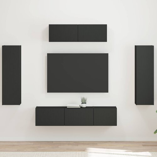 TV ormar 5 kom. Crna Cijene