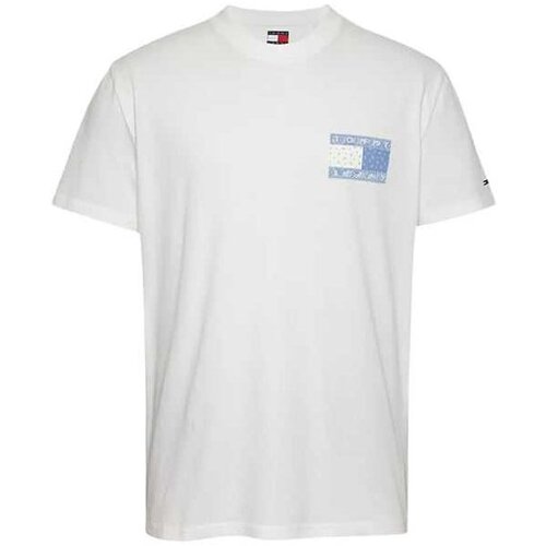Tommy Hilfiger bela muška majica THDM0DM20774-YBL Cene
