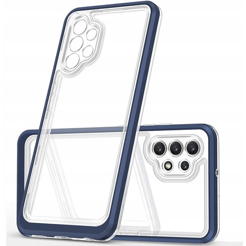 HURTEL CLEAR ETUI CASE OBUDOWA POKROWIEC Z RAMKĄ DO SAMSUNG GALAXY A32 NIEBIESKI, (21910702) Cene
