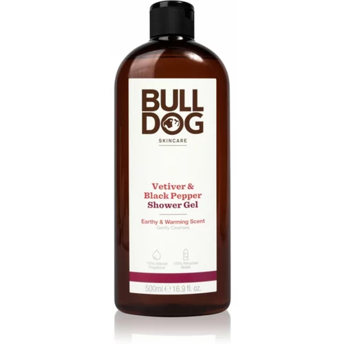 Bull Dog Vetiver and Black Pepper gel za prhanje za moške 500 ml