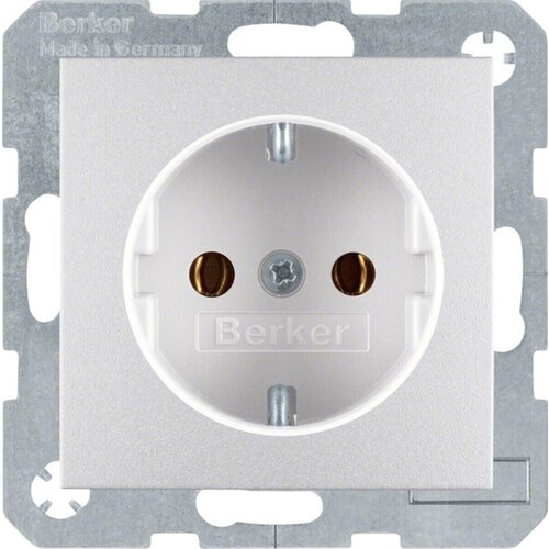 Berker Schuko vtičnica, aluminij mat 47431404, (20888137) Slike