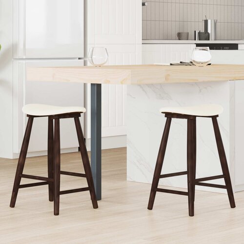  Trpezarijske stolice 2 pcs Svijetlosmeđa 46 x 37 x 63 cm Cijene