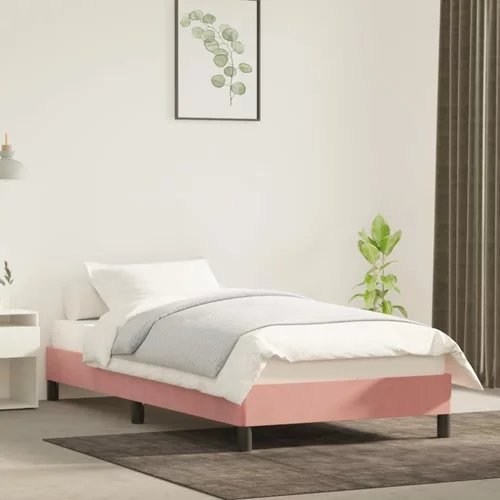  za krevet ružičasti 90x190 cm baršunasti