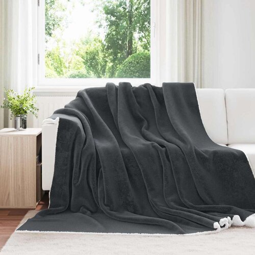  Odeja Temno siva 220 x 240 cm Flis, (5000288132) Cene