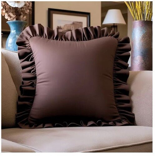 Mila Home Prevleka za blazino iz me&amp;scaron;anice bombaža 40x40 cm Ruffled &amp;ndash; Slike