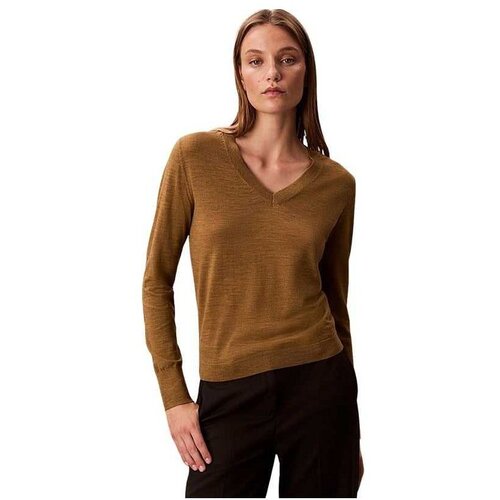 Calvin Klein Ženski džemper sa v izrezom Slike