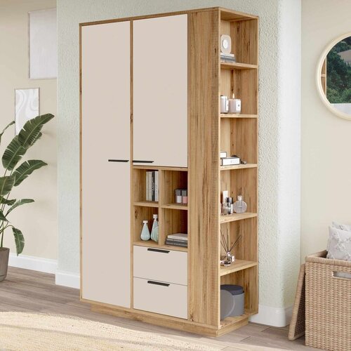 Hanah home Multifunkcionalna komoda, Krem Slike