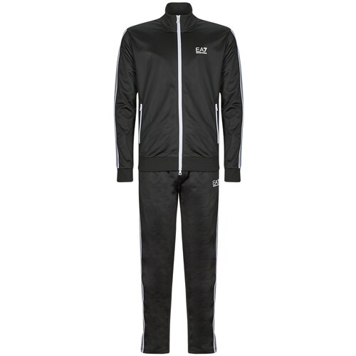 Ea7 Emporio Armani Trenirka komplet 7 LINES TRACKSUIT Črna Slike