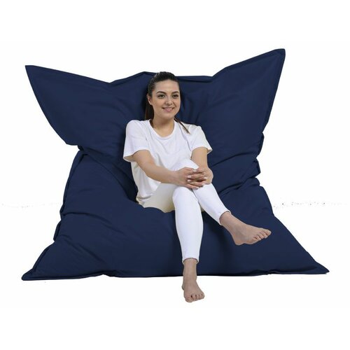 giant cushion 140x180 - dark blue garden bean bag Slike