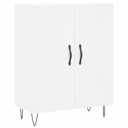  Visoka komoda bijela 69,5x34x180 cm konstruirano drvo Slike