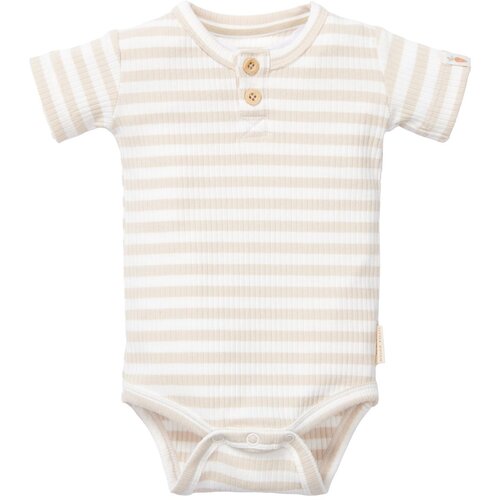 Little dutch otroški bodi s kratkimi rokavi bunny stripe sand/white Cijene