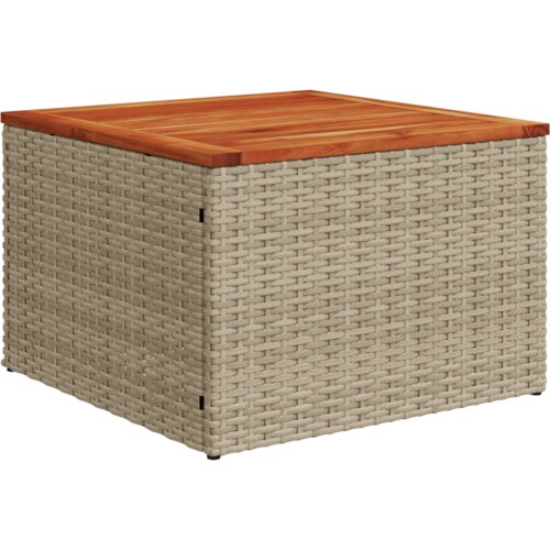 vidaXL 5 dijelni vrtni sofa set s jastučićima Bež Poli Ratan Akacija Cene